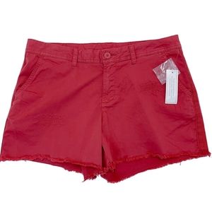 Time & Tru Raw Hem Distressed Shorts